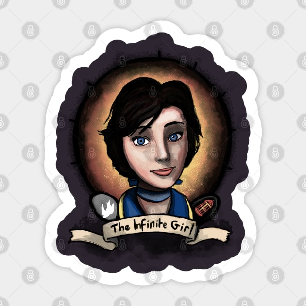 The Infinite Girl Sticker by njonestees